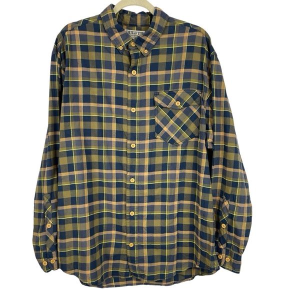 Duluth Trading Co Iron Mountain Oxford Shirt sz L - Picture 2 of 6